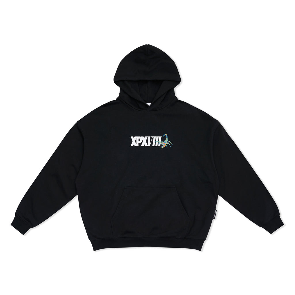 XPX SCORPION PRINT BLACK HOODIE