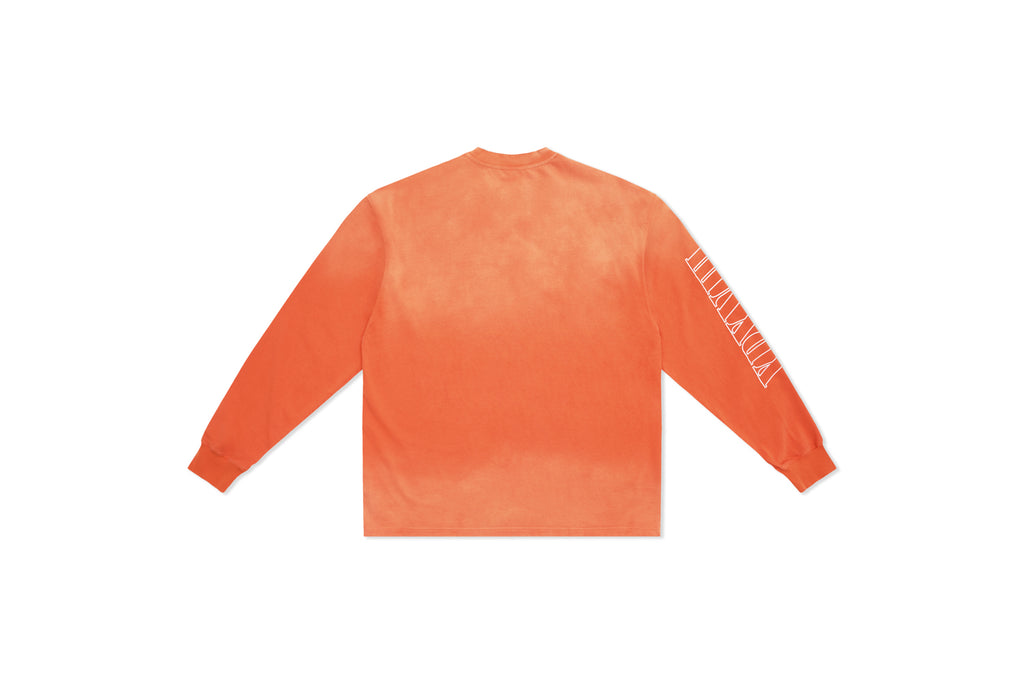 XPX BIG BLOCK LOGO ORANGE LONG SLEEVE TEE