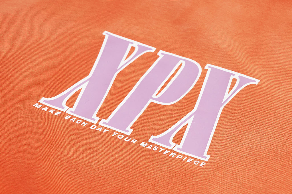 XPX BIG BLOCK LOGO ORANGE LONG SLEEVE TEE