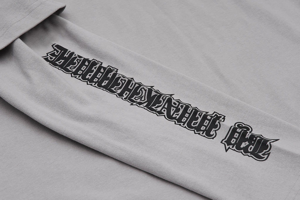 XPX XPXVIII. DOUBLE SLEEVES LONG TEE IN PALE GREY